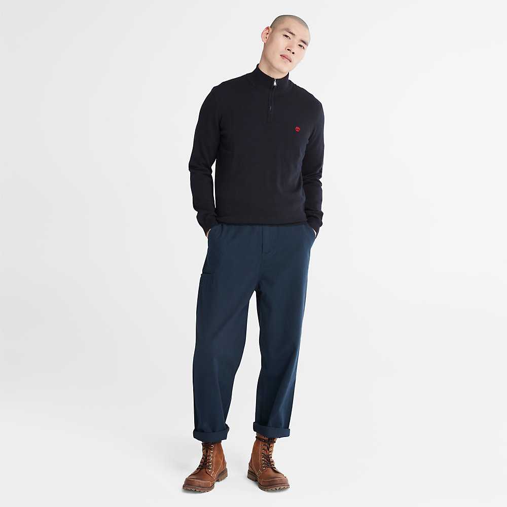 Navy Men's Timberland Cohas Sweaters | Israel-6321597