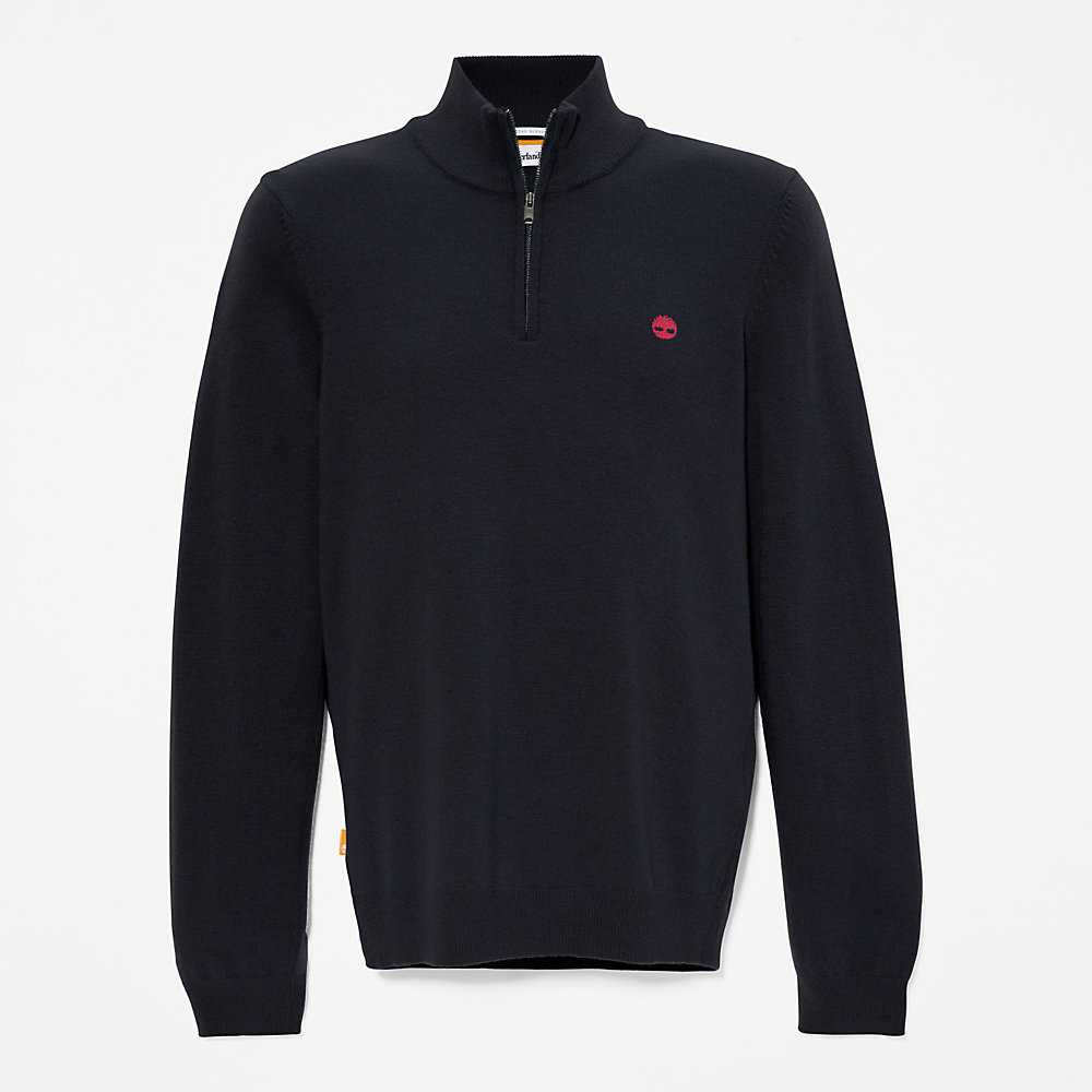 Navy Men's Timberland Cohas Sweaters | Israel-6321597