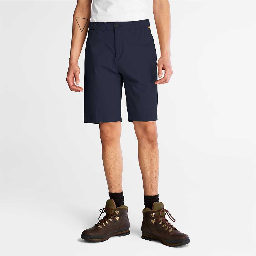 Navy Men\'s Timberland Cotton Shorts | Israel-6102379