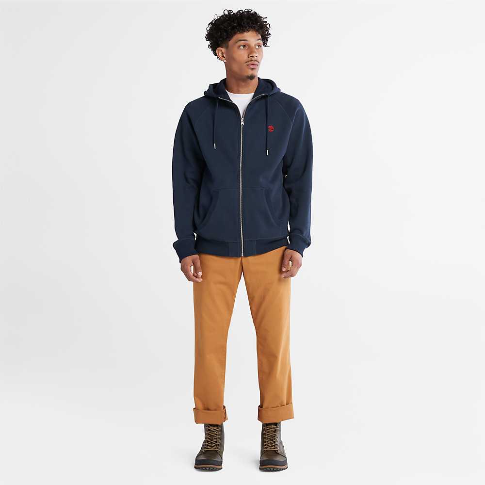 Navy Men's Timberland Exeter River Hoodie | Israel-1954327