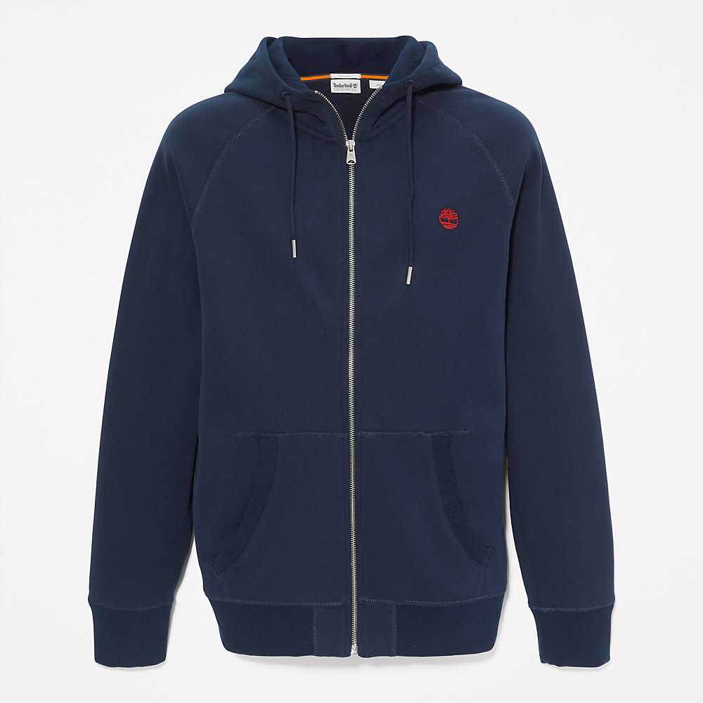 Navy Men's Timberland Exeter River Hoodie | Israel-1954327