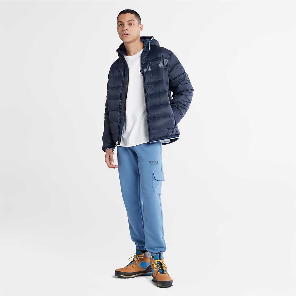 Navy Men's Timberland Garfield Down Jackets | Israel-4125986