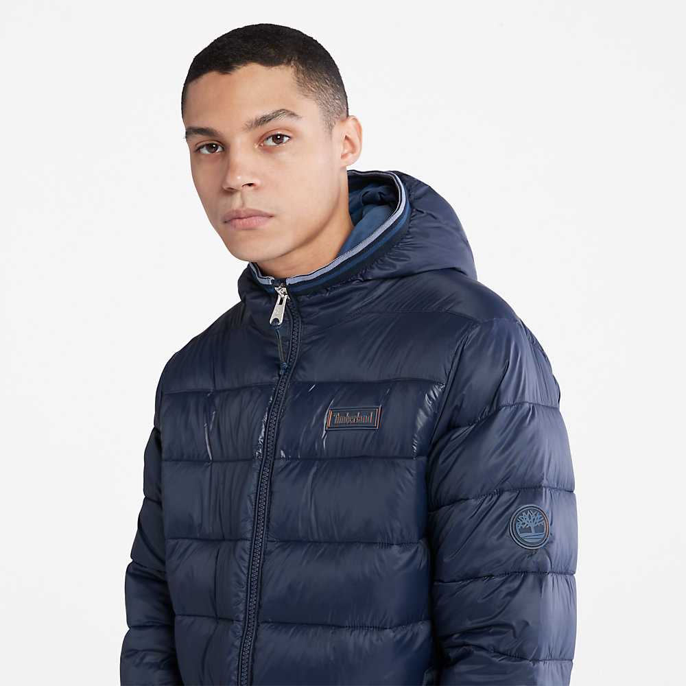 Navy Men's Timberland Garfield Down Jackets | Israel-4125986