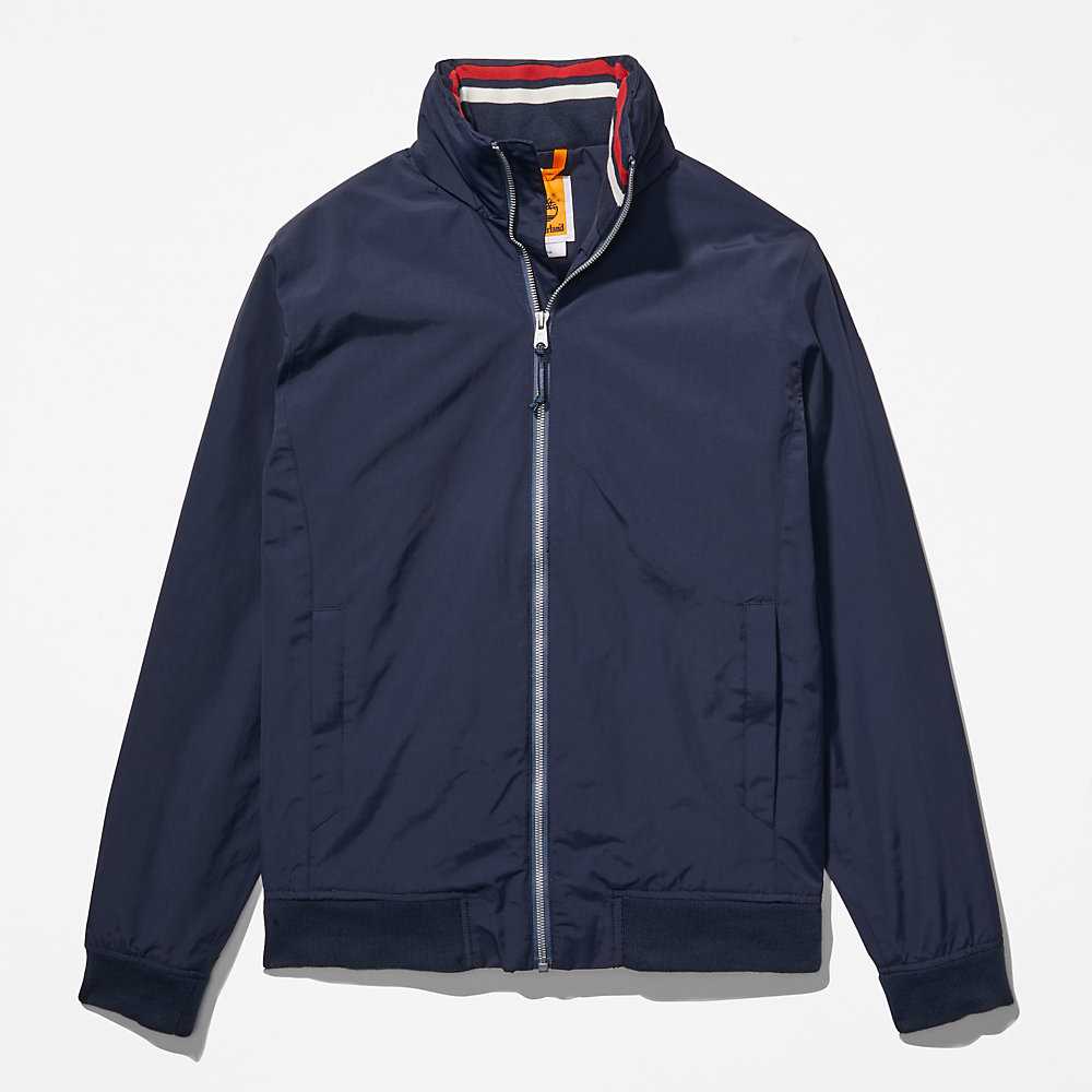 Navy Men's Timberland Mount Lafayette Bomber Jacket | Israel-3816027