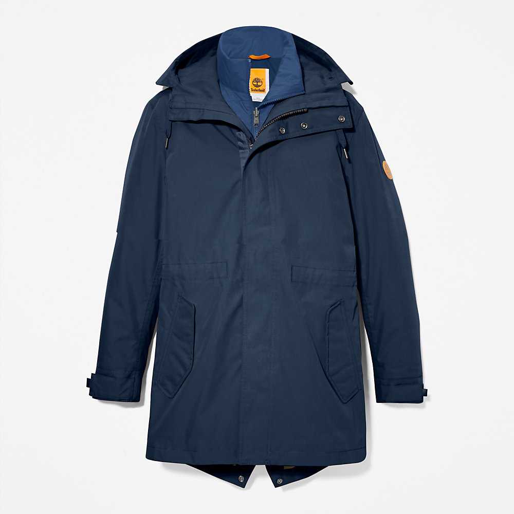 Navy Men's Timberland Snowdon Peak Parka Jackets | Israel-4789132