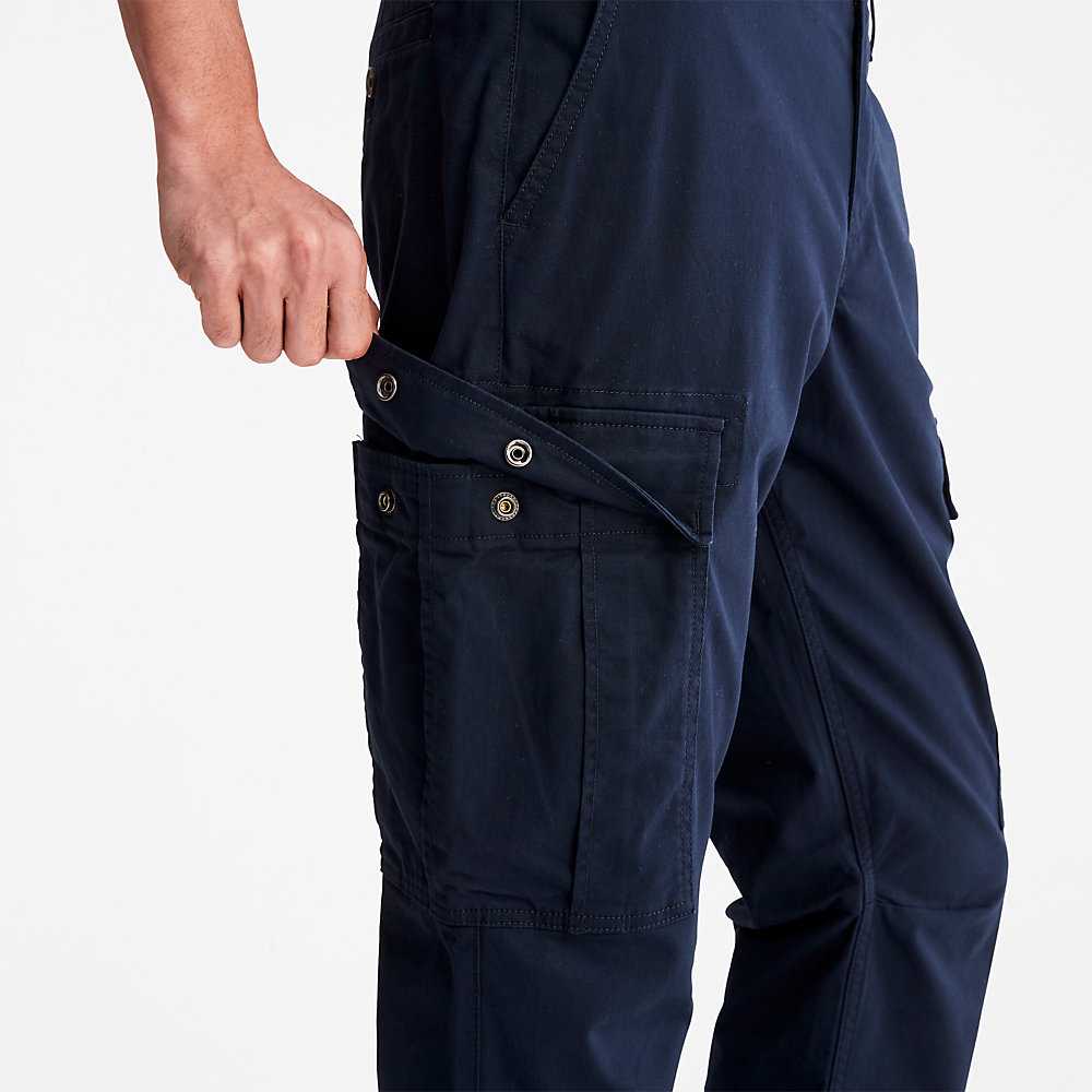 Navy Men's Timberland Squam Lake Cargo Pants | Israel-4597102