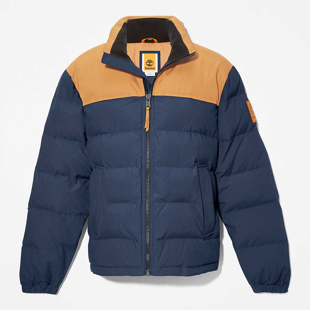 Navy Men's Timberland Welch Mountain Down Jackets | Israel-2769308