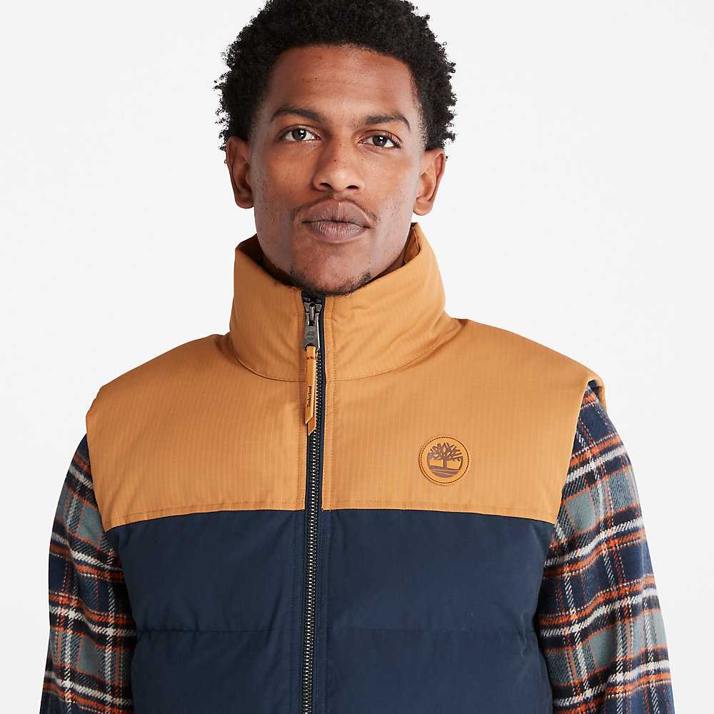 Navy Men's Timberland Welch Mountain Vest | Israel-8790165