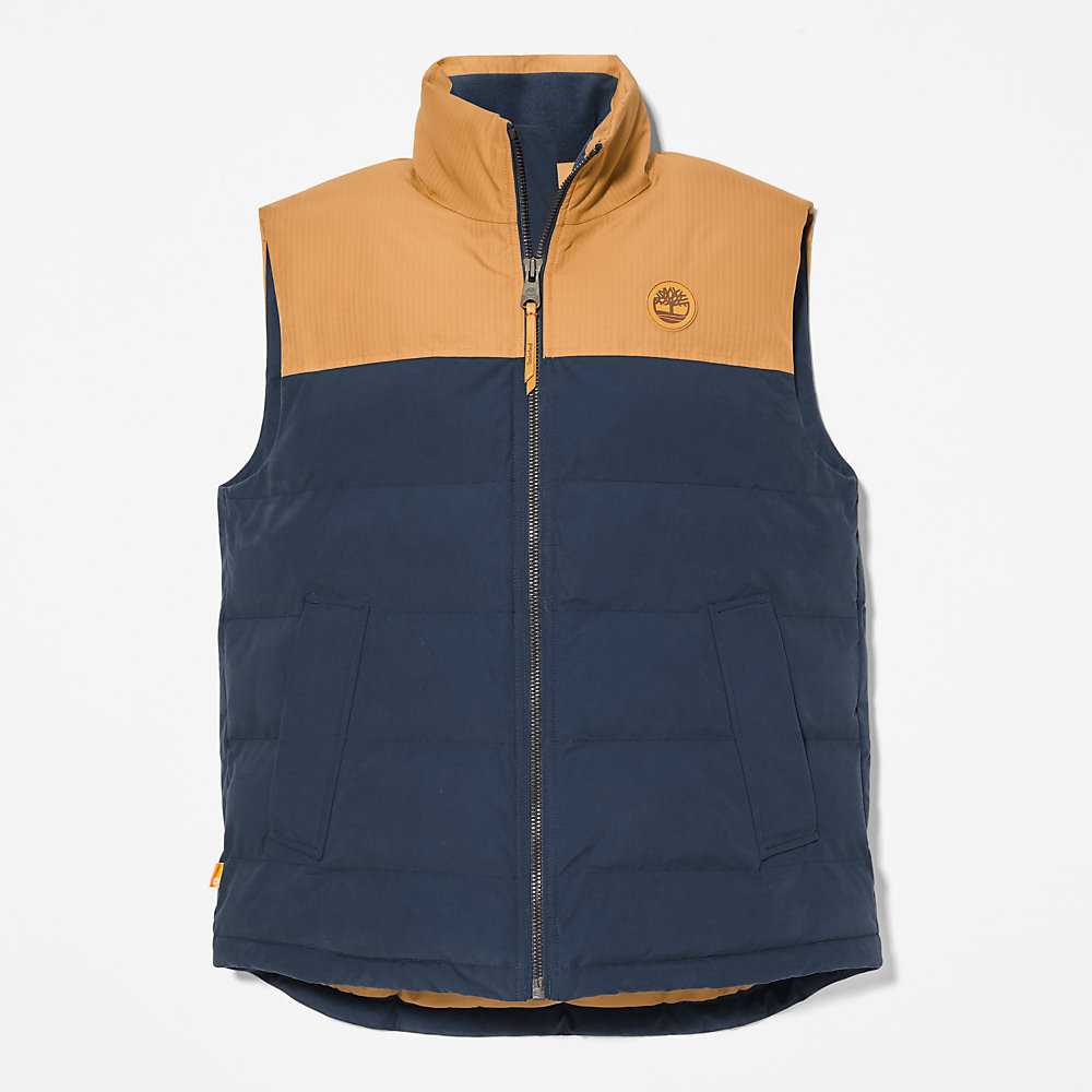 Navy Men's Timberland Welch Mountain Vest | Israel-8790165