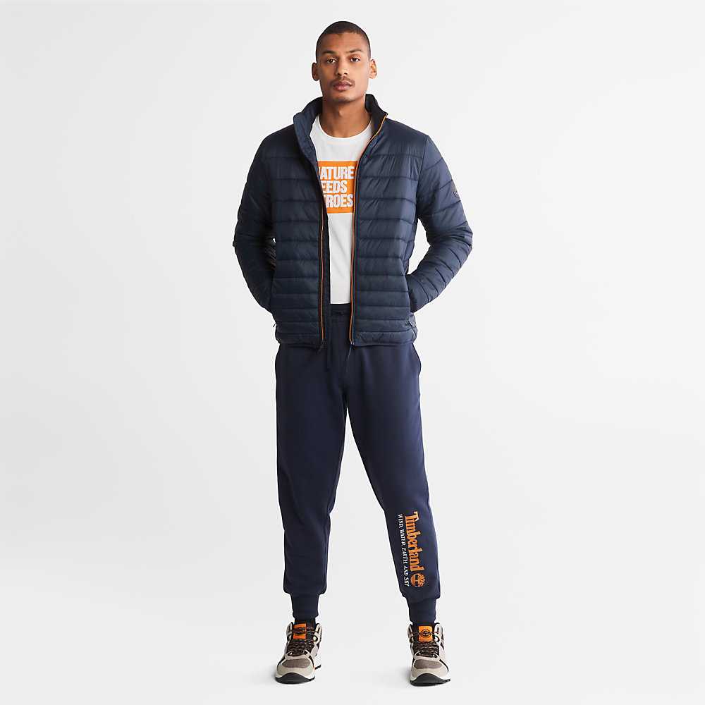 Navy Men's Timberland Wind Water Earth And Sky Sweatpants | Israel-9128603