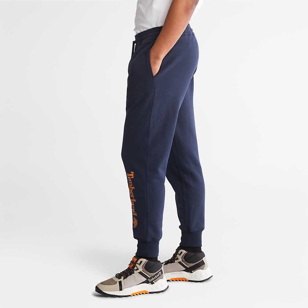 Navy Men's Timberland Wind Water Earth And Sky Sweatpants | Israel-9128603