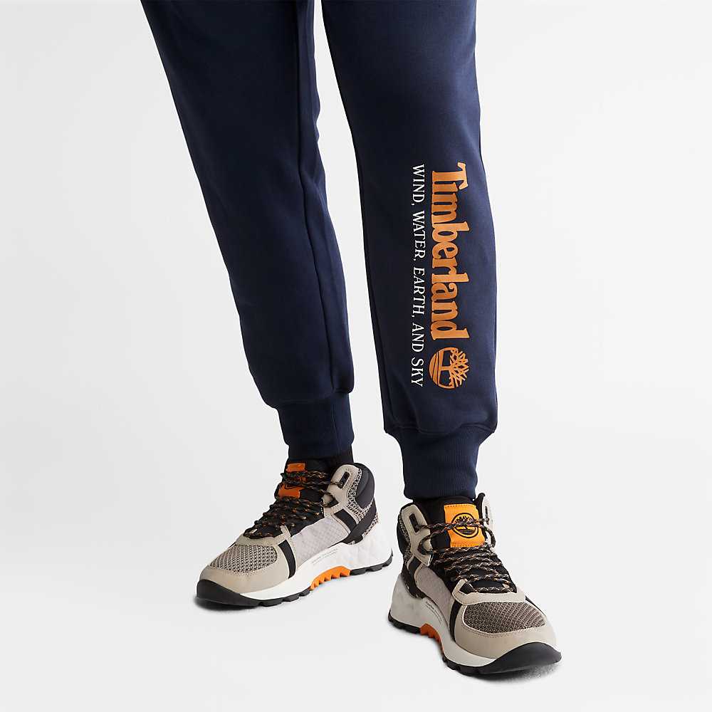 Navy Men's Timberland Wind Water Earth And Sky Sweatpants | Israel-9128603