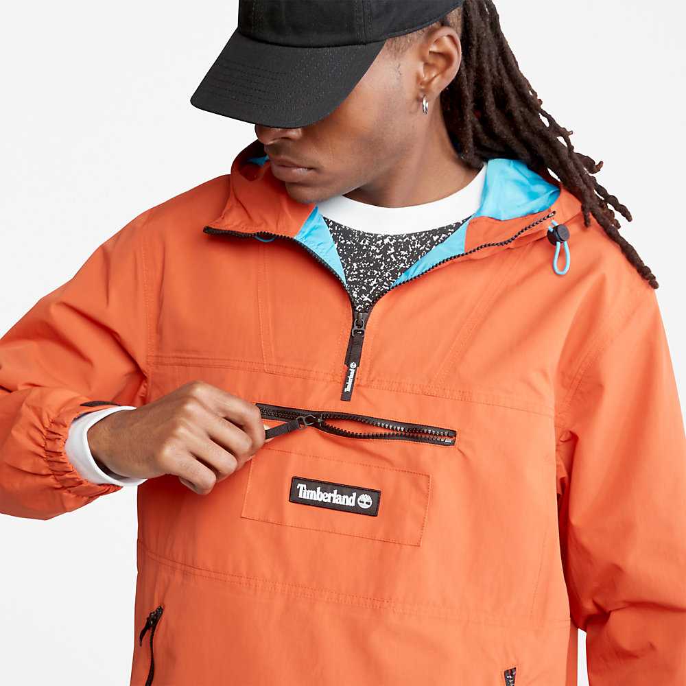 Orange Men's Timberland All Gender Outdoor Archive Windbreaker | Israel-6901248