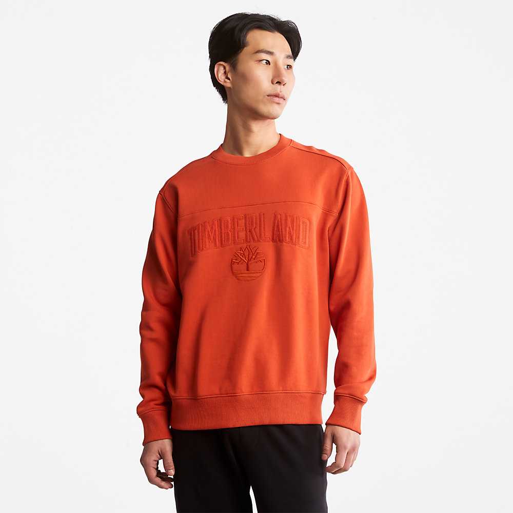 Orange Men\'s Timberland Earthkeepers Sweatshirt | Israel-4798536