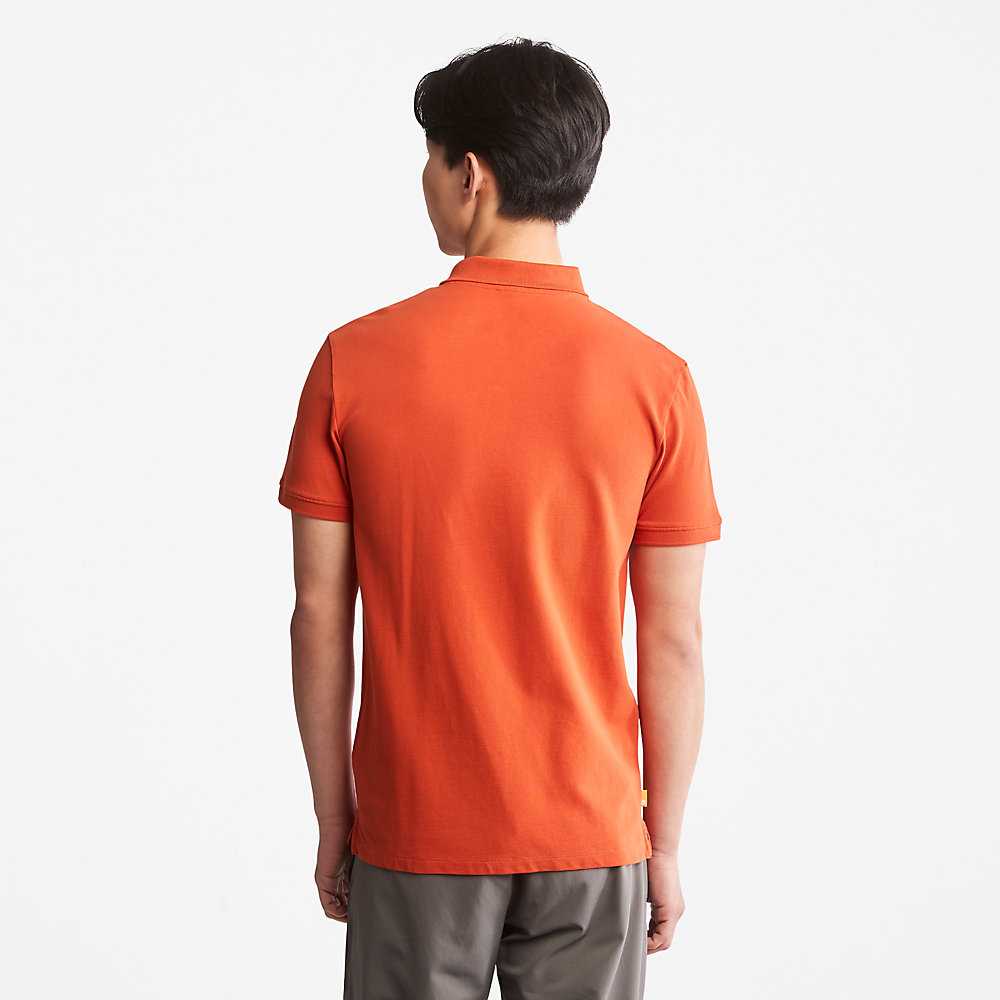 Orange Men's Timberland Merrymeeting River Polo Shirts | Israel-2104983