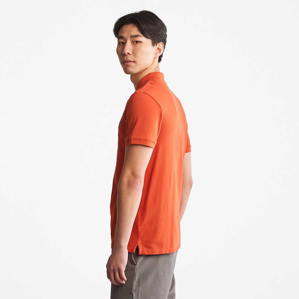 Orange Men's Timberland Merrymeeting River Polo Shirts | Israel-2104983