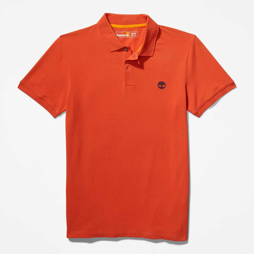 Orange Men's Timberland Merrymeeting River Polo Shirts | Israel-2104983