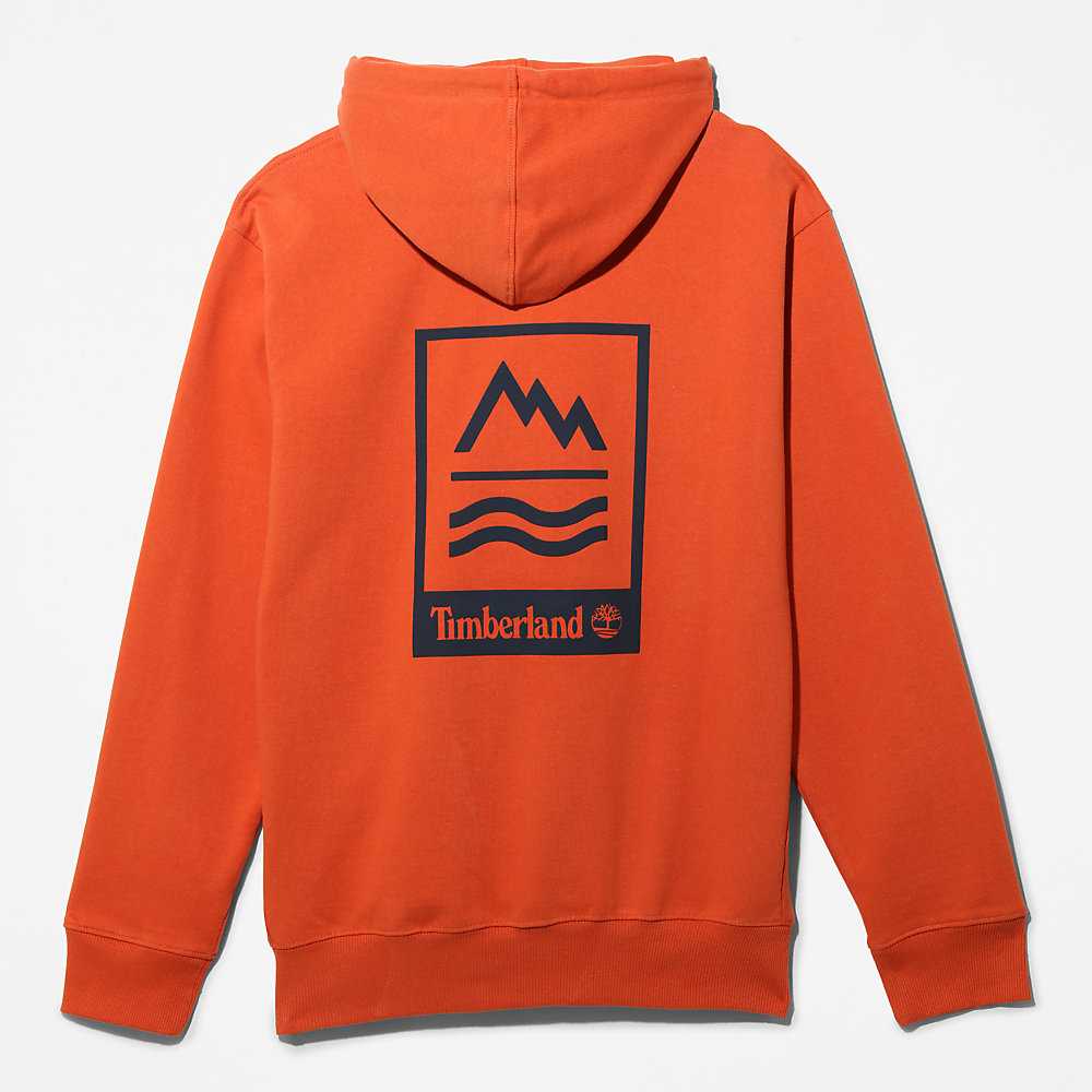 Orange Men's Timberland Mountains-to-Rivers Hoodie | Israel-1735628