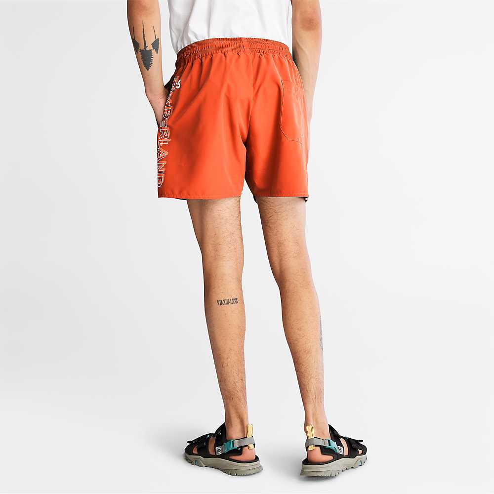 Orange Men's Timberland Sunapee Lake Shorts | Israel-1059782