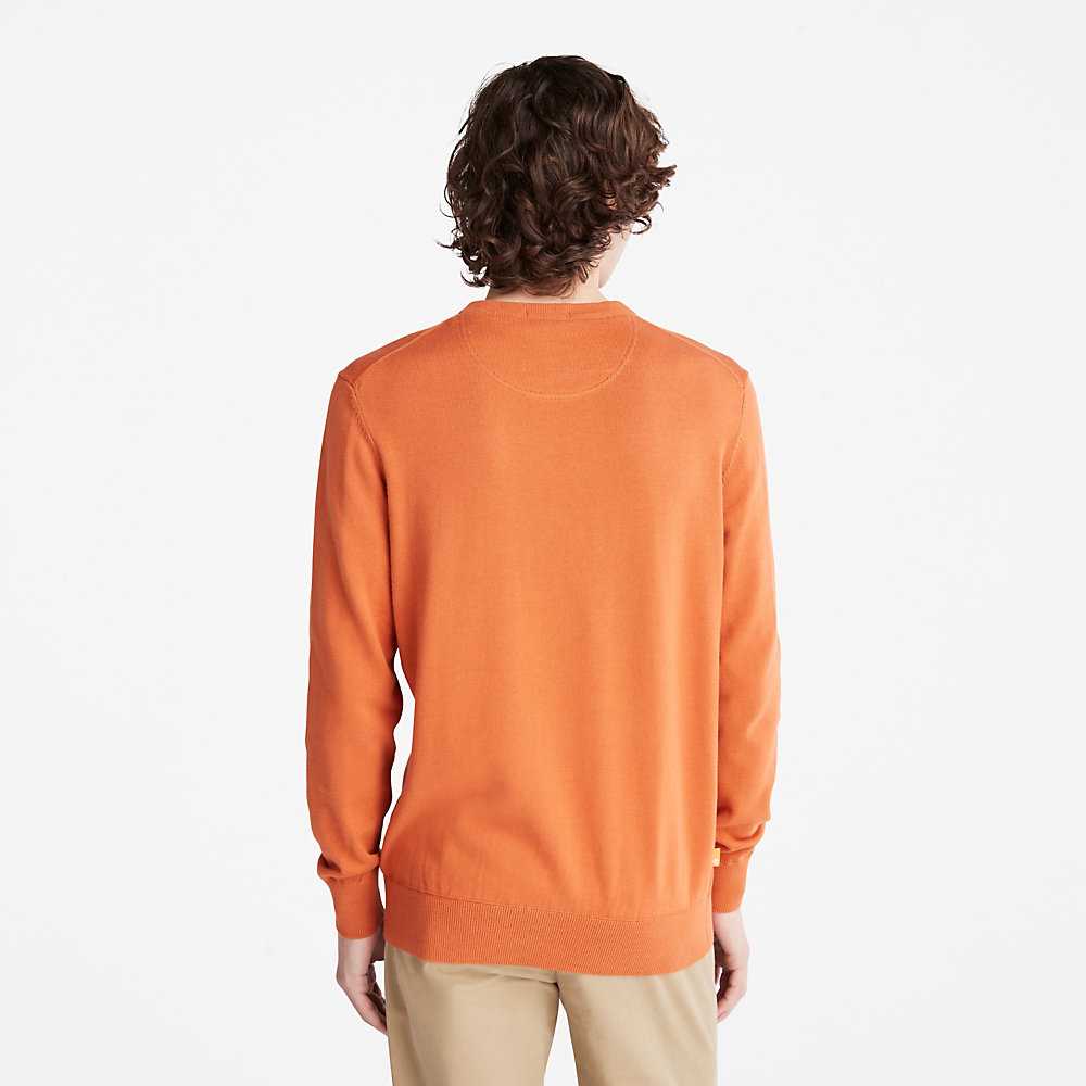 Orange Men's Timberland Williams River Sweatshirt | Israel-2634759