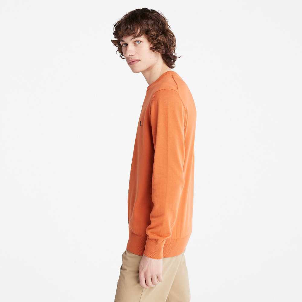 Orange Men's Timberland Williams River Sweatshirt | Israel-2634759