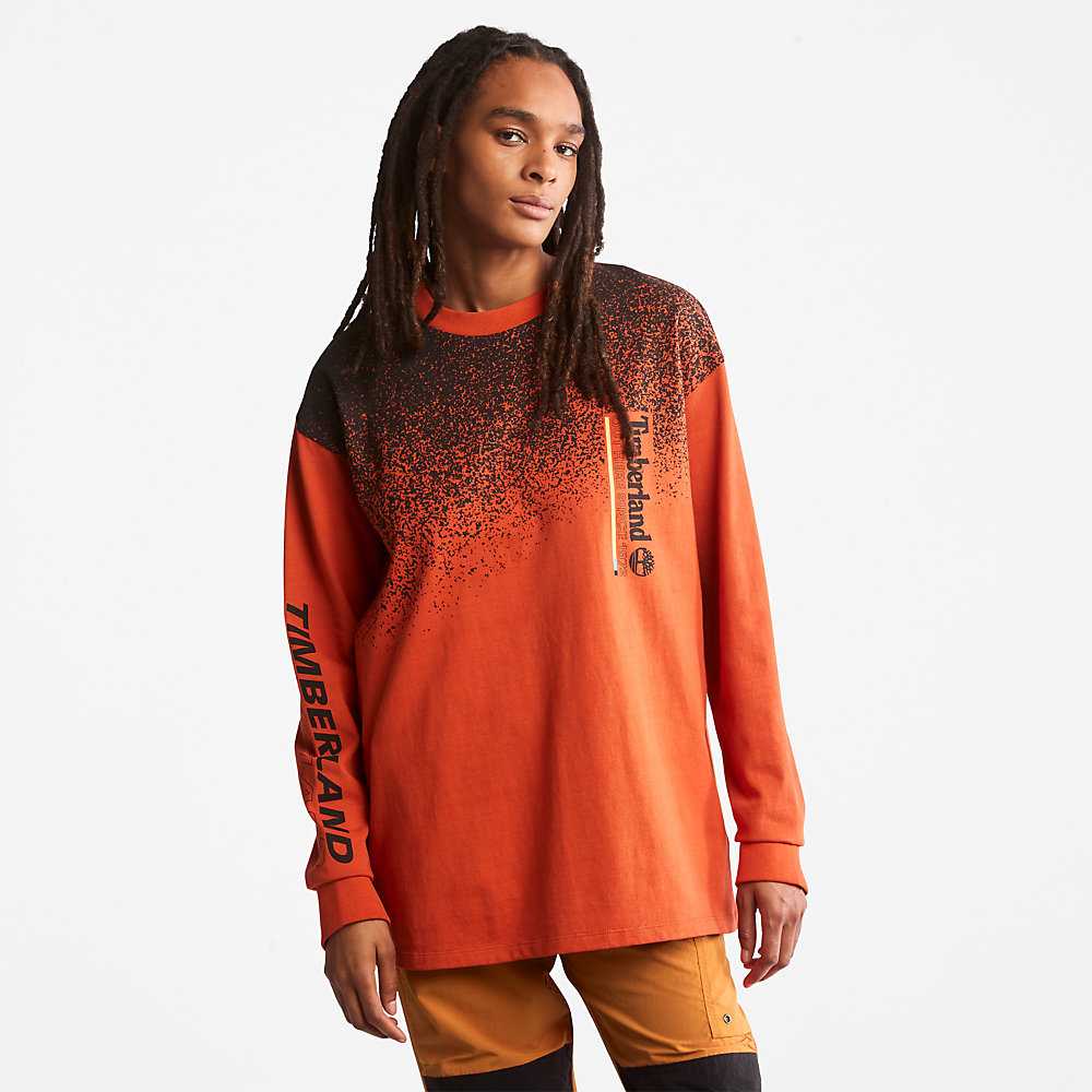 Orange Women's Timberland Outdoor Archive T Shirts | Israel-6852704