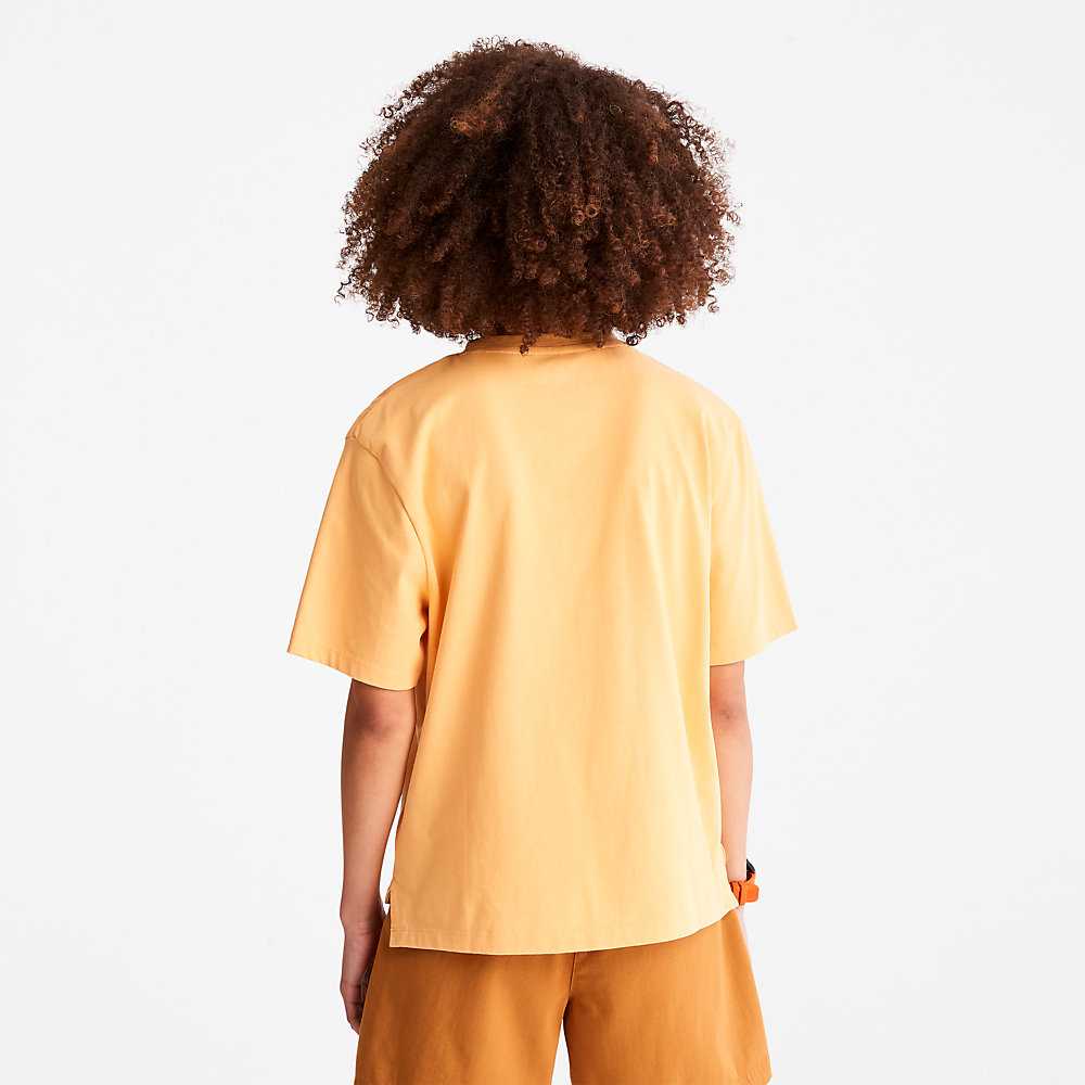 Orange Women's Timberland TimberCHILL™ T Shirts | Israel-6528349