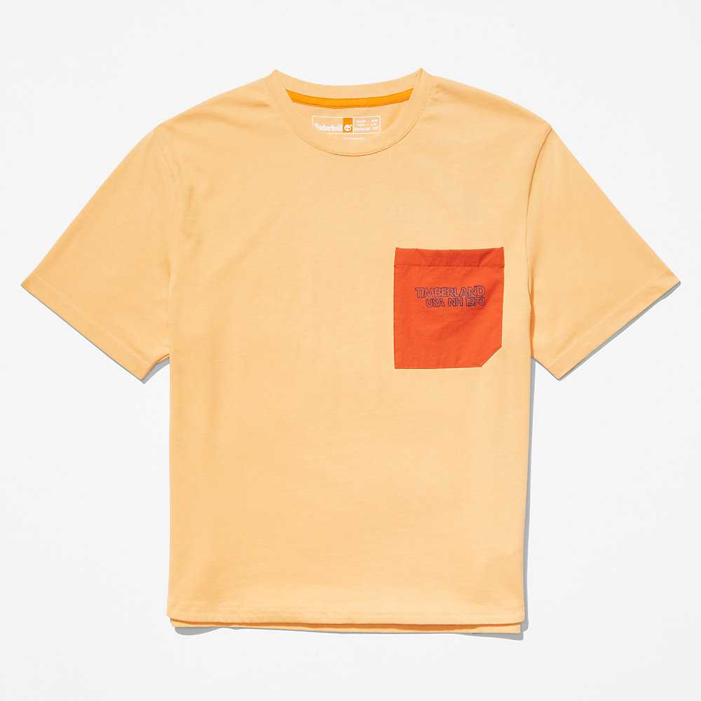 Orange Women's Timberland TimberCHILL™ T Shirts | Israel-6528349