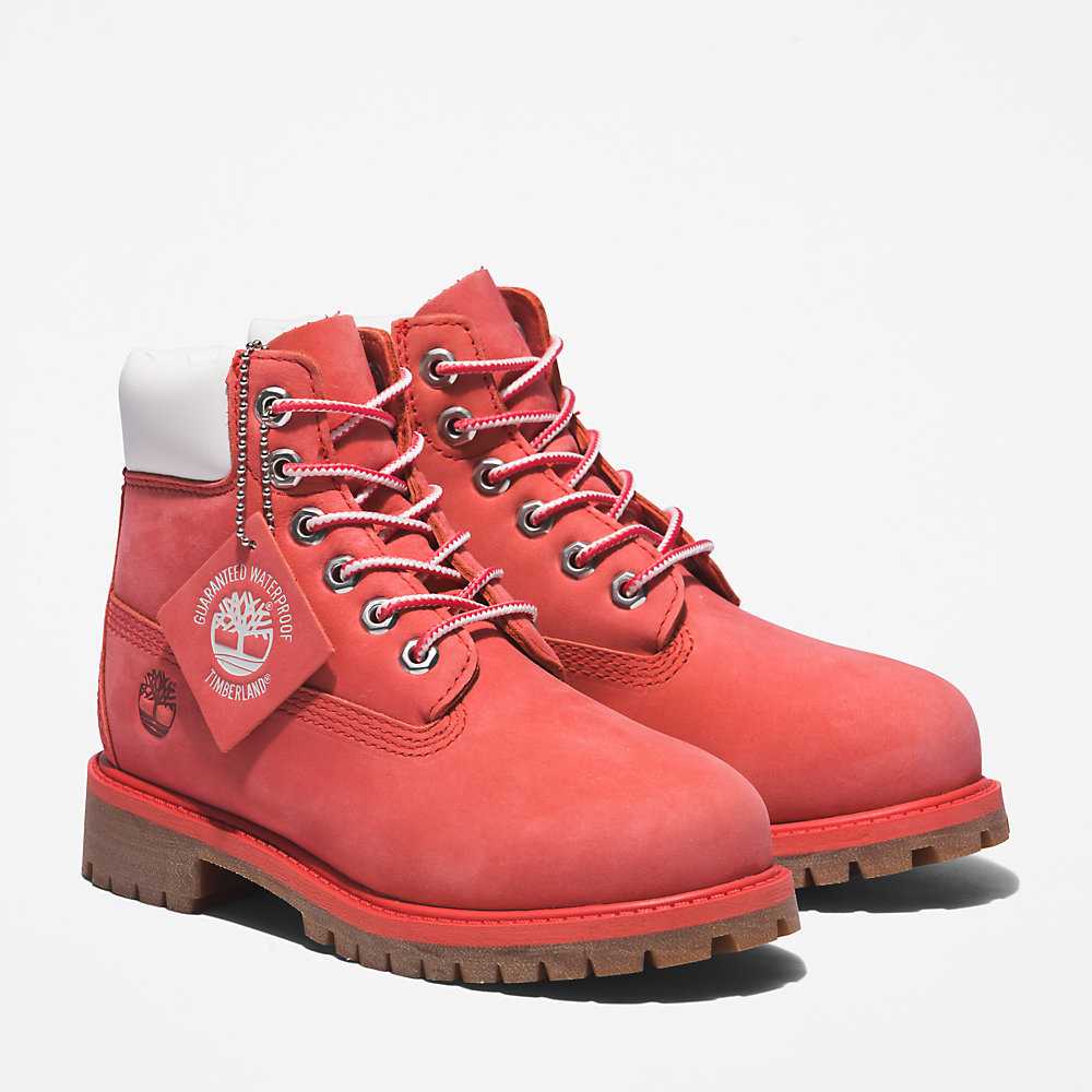 Pink Kids' Timberland Premium® 6 Inch Waterproof Boots | Israel-4219584