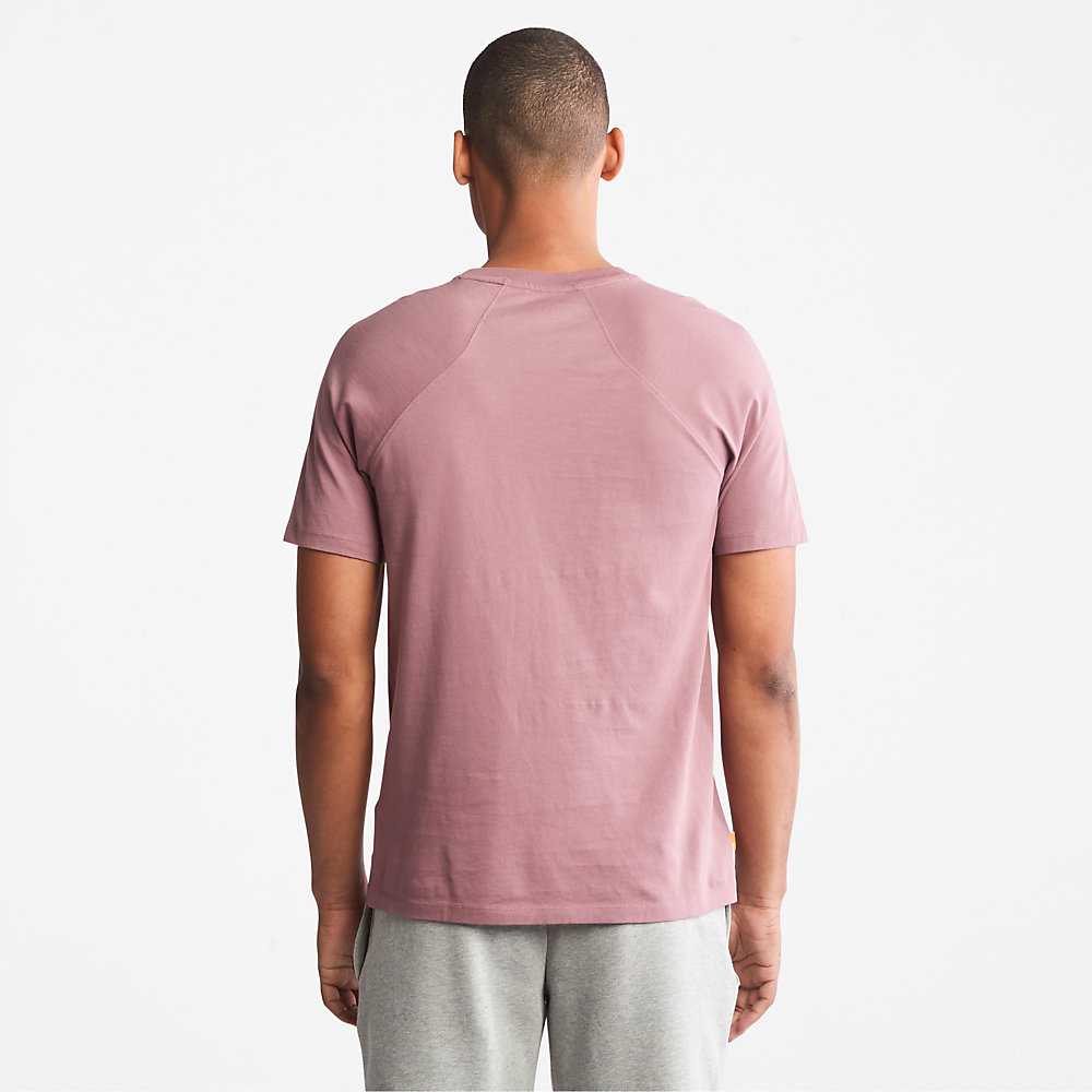 Pink Men's Timberland Eco-Ready Supima® Cotton TimberFresh™ T Shirts | Israel-9486071