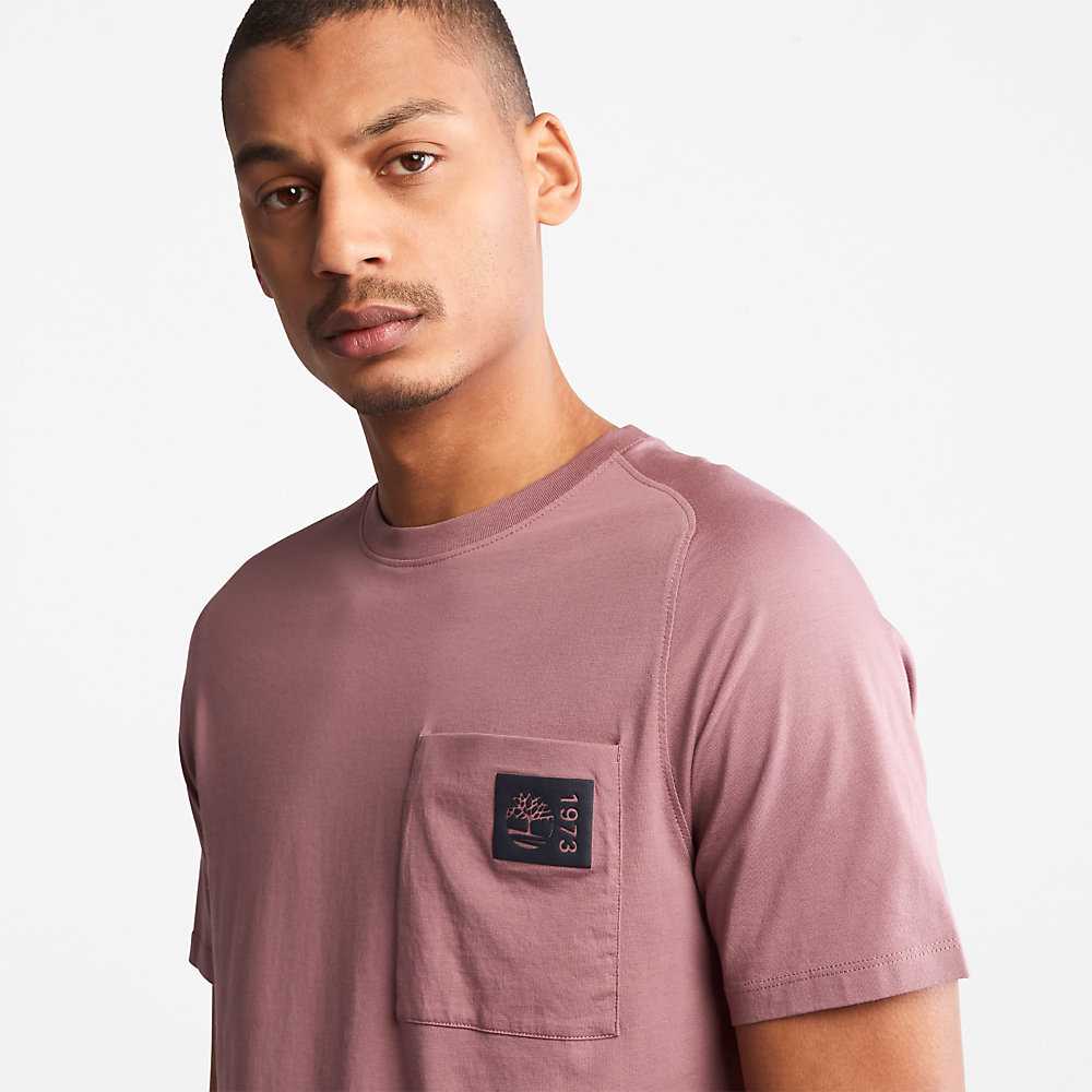 Pink Men's Timberland Eco-Ready Supima® Cotton TimberFresh™ T Shirts | Israel-9486071