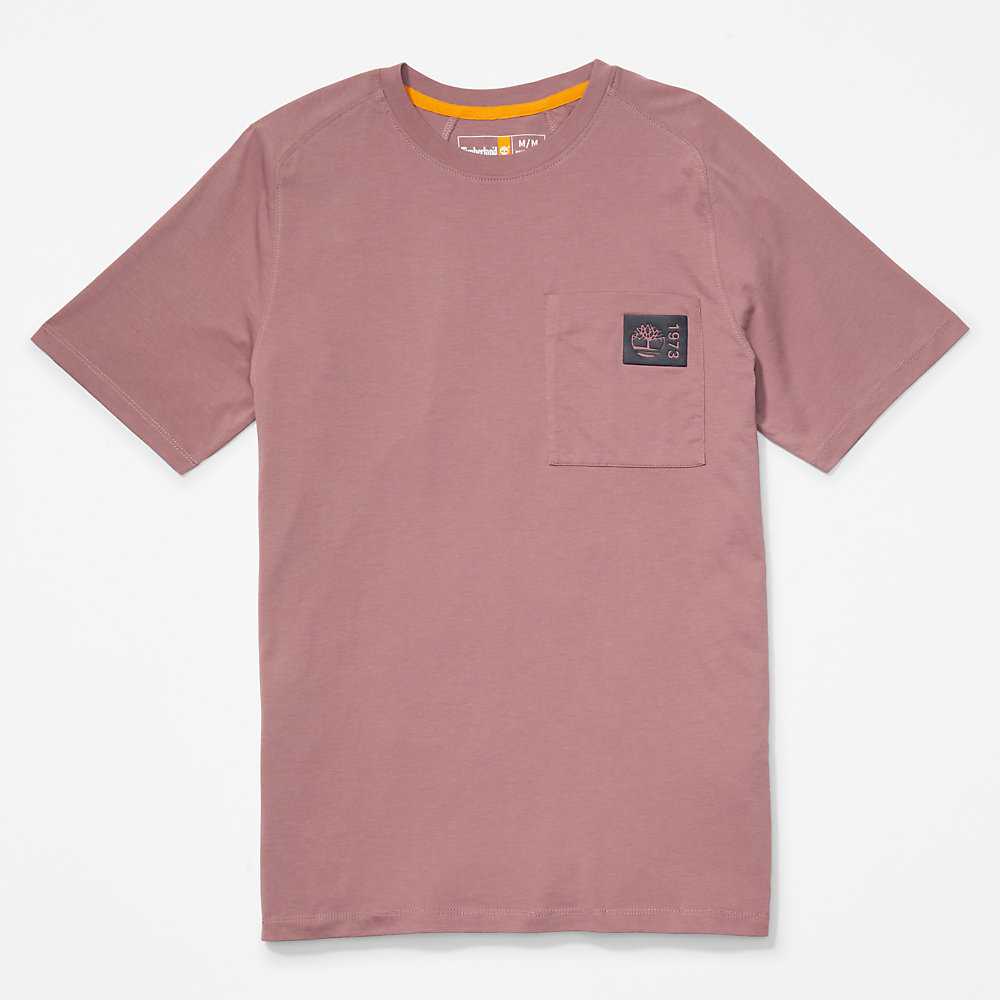 Pink Men's Timberland Eco-Ready Supima® Cotton TimberFresh™ T Shirts | Israel-9486071