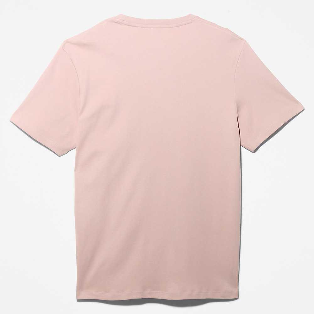 Pink Men's Timberland Interlock TimberFresh™ T Shirts | Israel-6547108