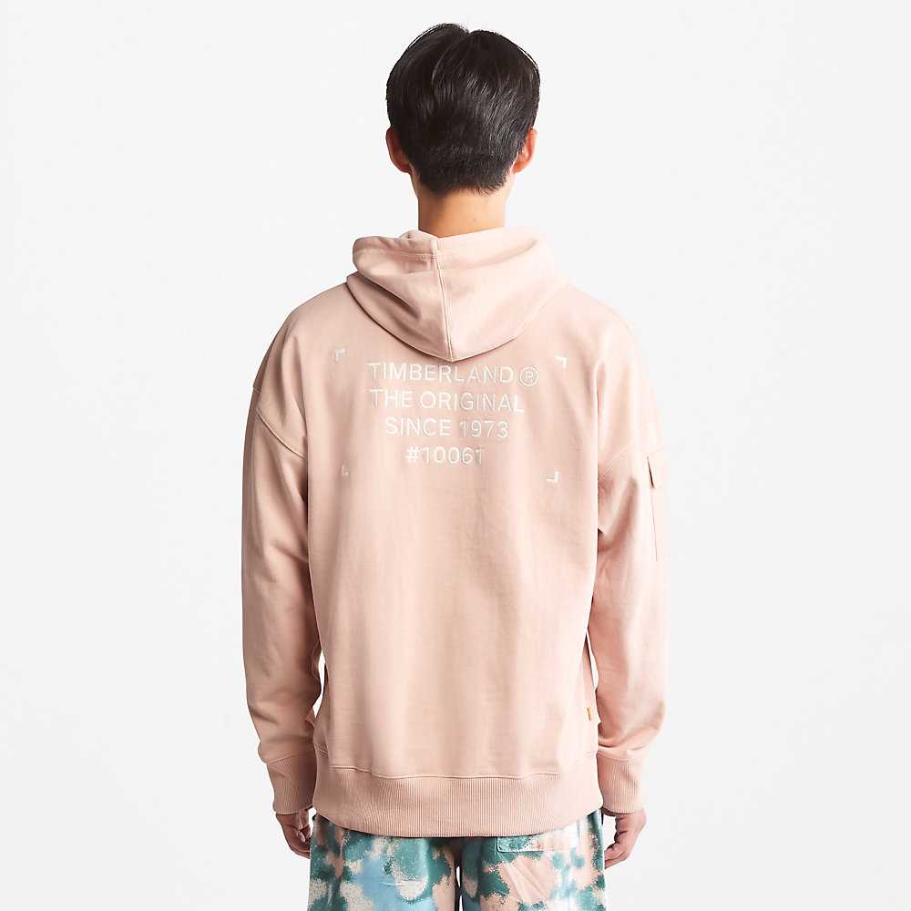 Pink Men's Timberland Progressive Utility Hoodie | Israel-9125804