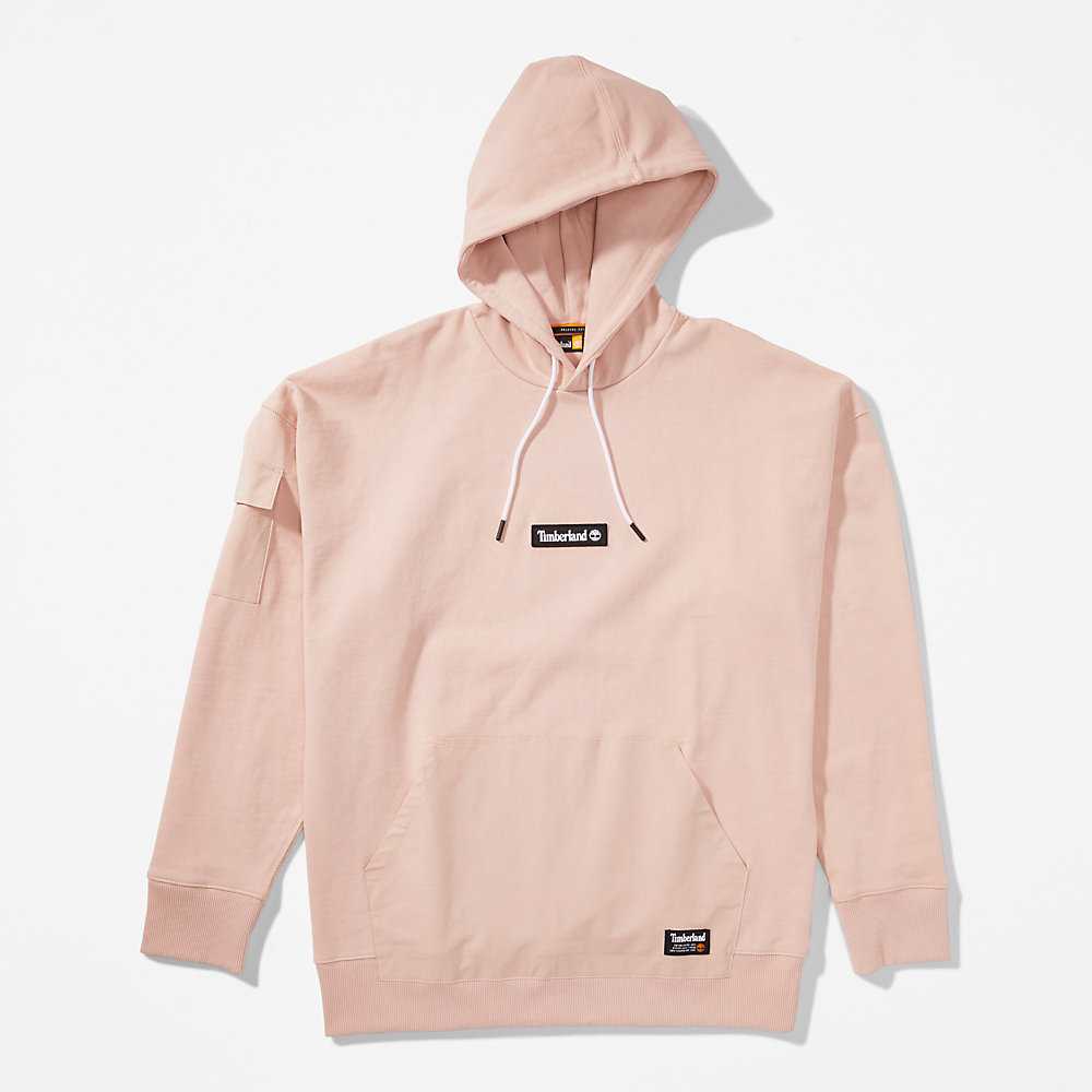 Pink Men's Timberland Progressive Utility Hoodie | Israel-9125804