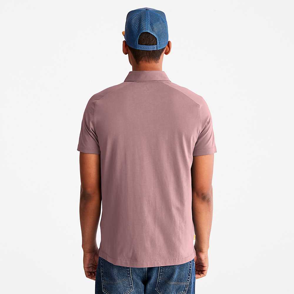 Pink Men's Timberland TimberFresh™ Supima® Polo Shirts | Israel-1059623