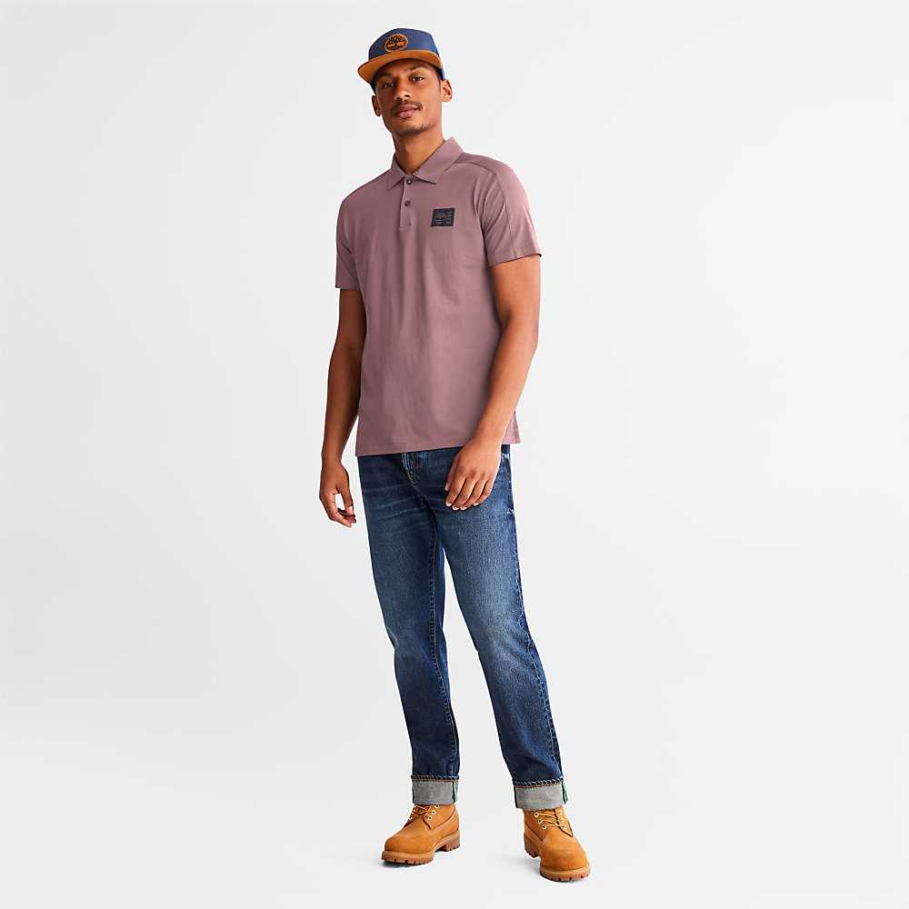 Pink Men's Timberland TimberFresh™ Supima® Polo Shirts | Israel-1059623