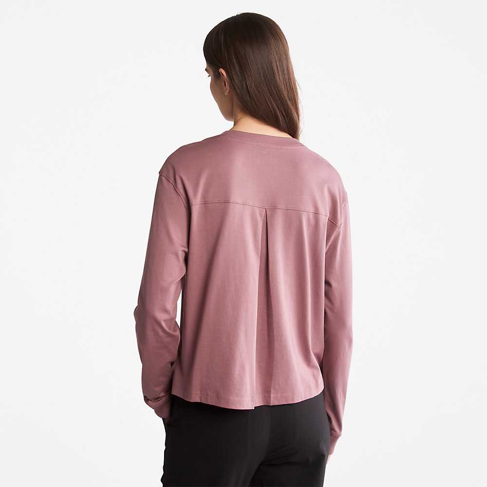 Pink Women's Timberland Anti-Odour Supima® T Shirts | Israel-8641253