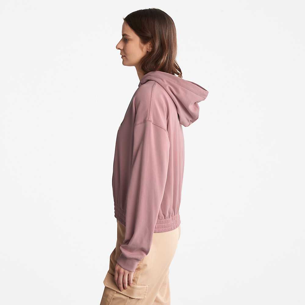 Pink Women's Timberland Established 1973 Hoodie | Israel-2819546