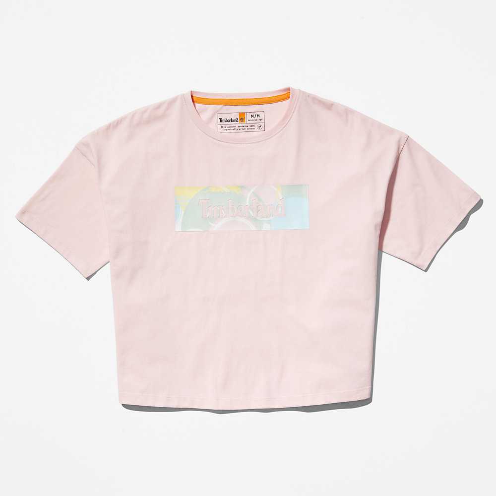 Pink Women's Timberland Pastel T Shirts | Israel-5641982