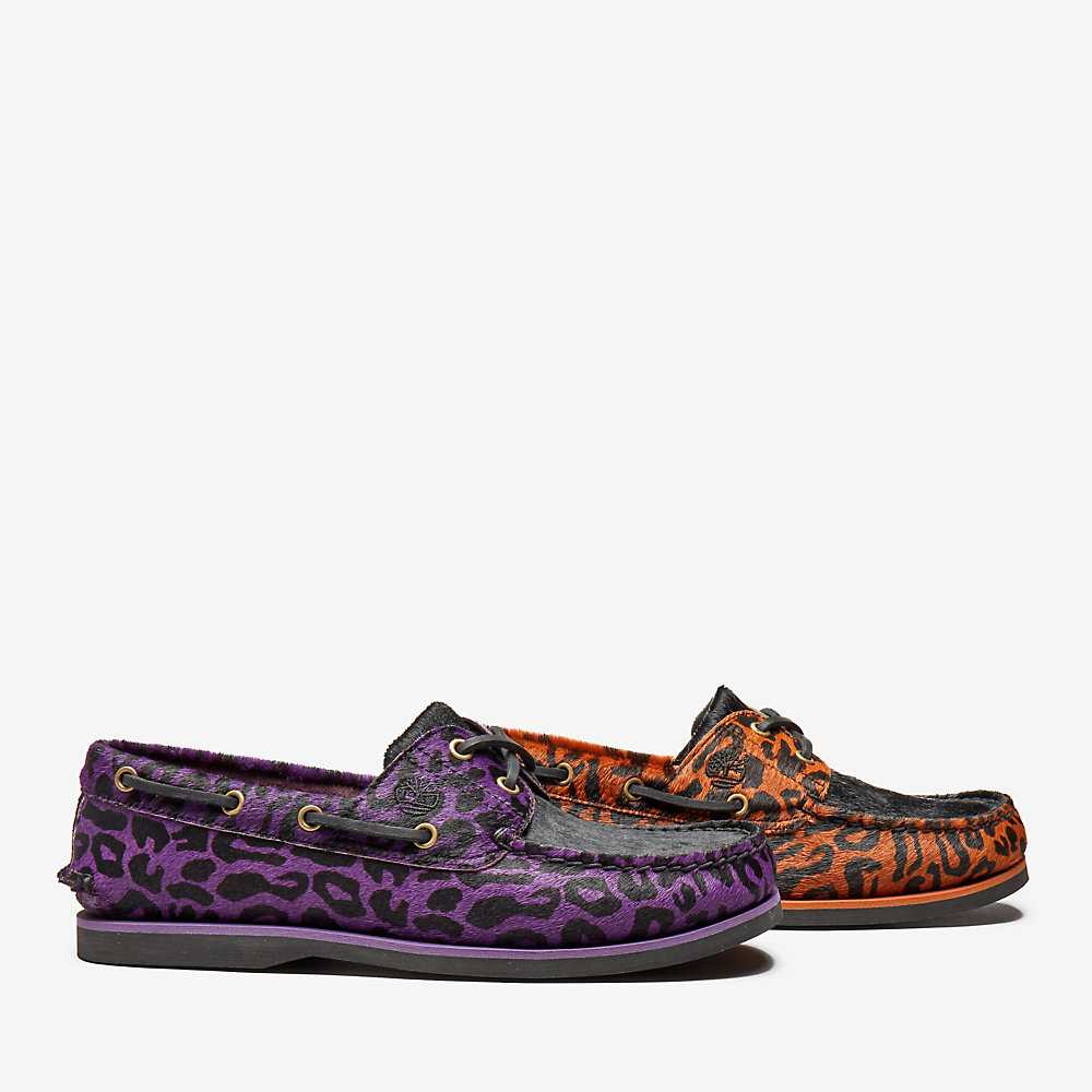 Purple Men's Timberland Classic 2-Eye Boat Shoes | Israel-7965081