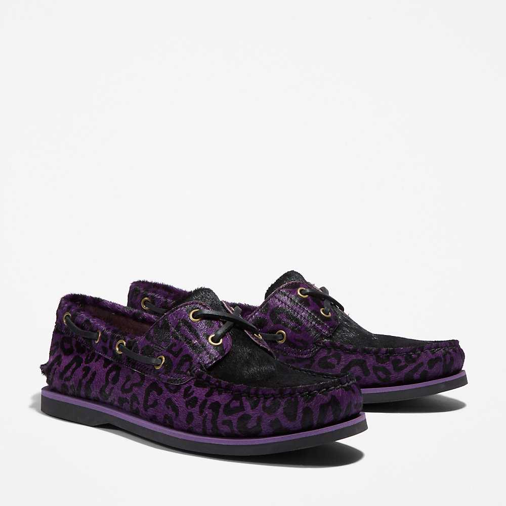 Purple Men's Timberland Classic 2-Eye Boat Shoes | Israel-7965081