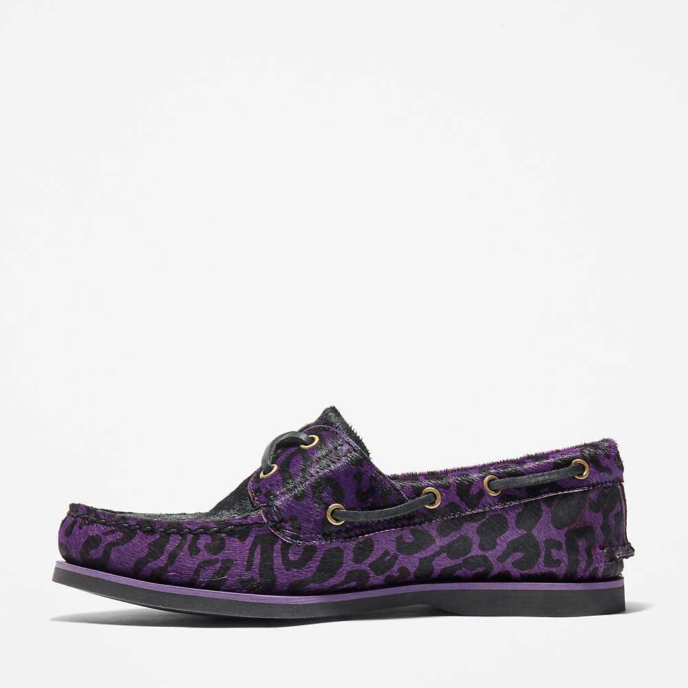 Purple Men's Timberland Classic 2-Eye Boat Shoes | Israel-7965081