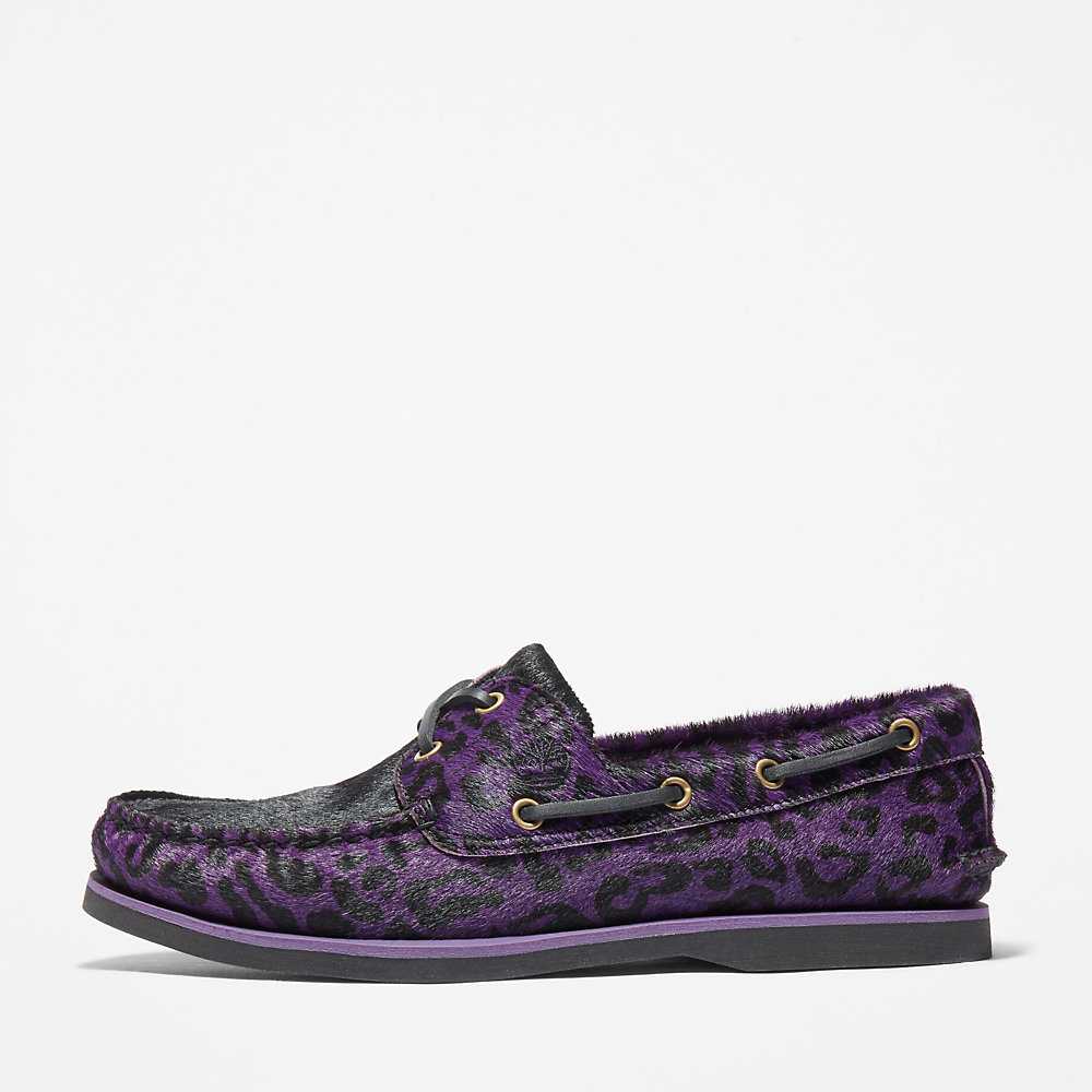 Purple Men's Timberland Classic 2-Eye Boat Shoes | Israel-7965081