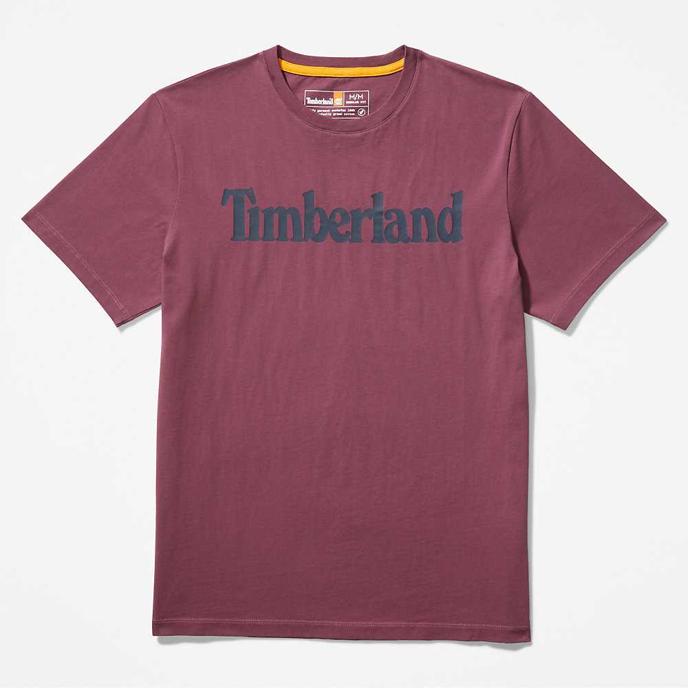 Purple Men's Timberland Kennebec River T Shirts | Israel-5498360