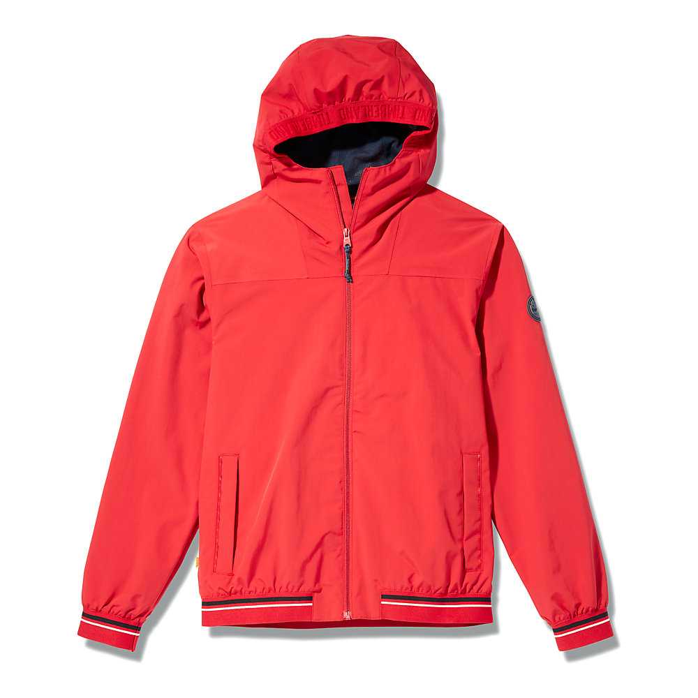 Red Men's Timberland Coastal Cool Bomber Jacket | Israel-3104762