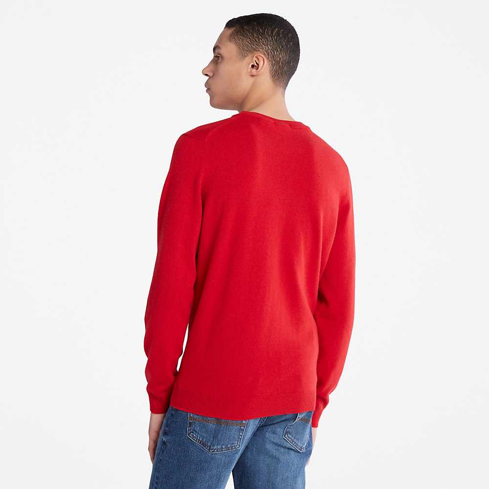 Red Men's Timberland Cohas Sweatshirt | Israel-8460735