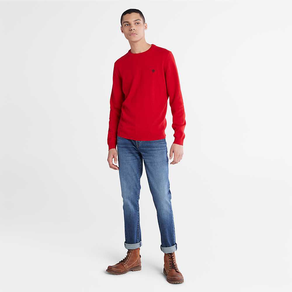 Red Men's Timberland Cohas Sweatshirt | Israel-8460735