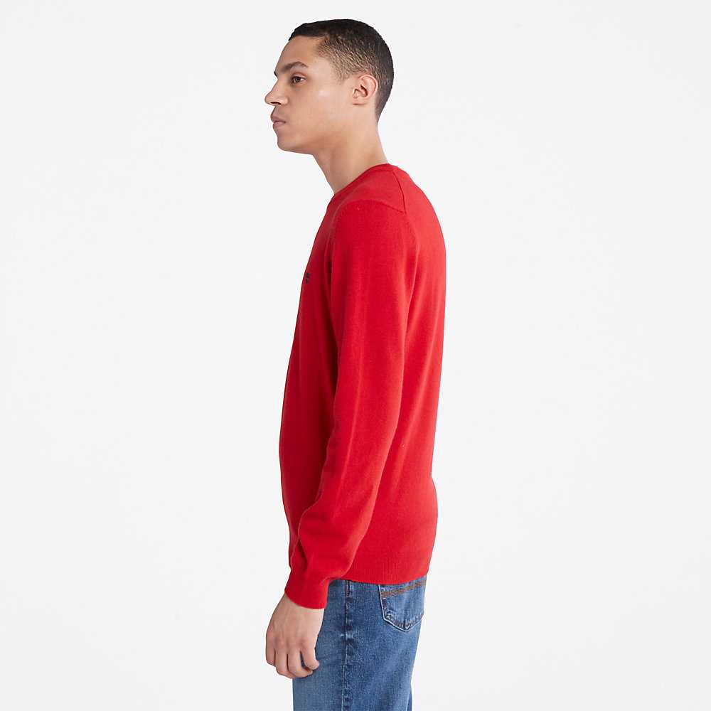 Red Men's Timberland Cohas Sweatshirt | Israel-8460735