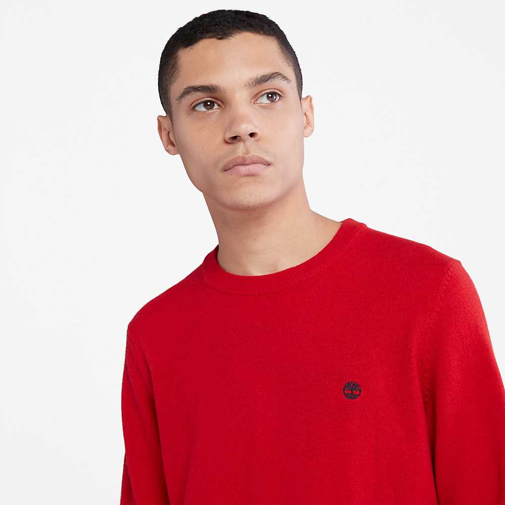 Red Men's Timberland Cohas Sweatshirt | Israel-8460735